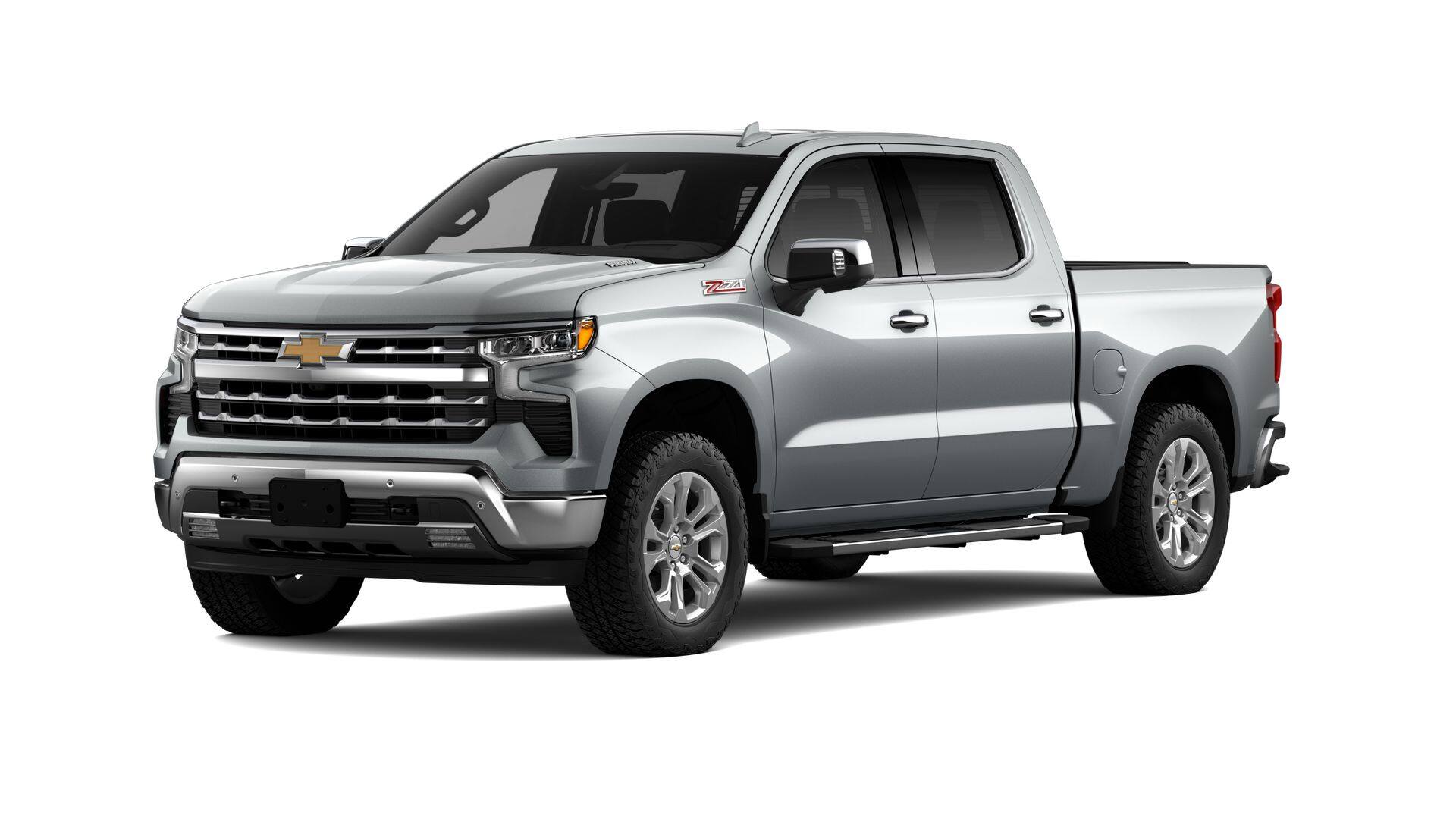 2026 Chevrolet Silverado 1500 LTZ in Sterling Gray Metallic — front three-quarter view