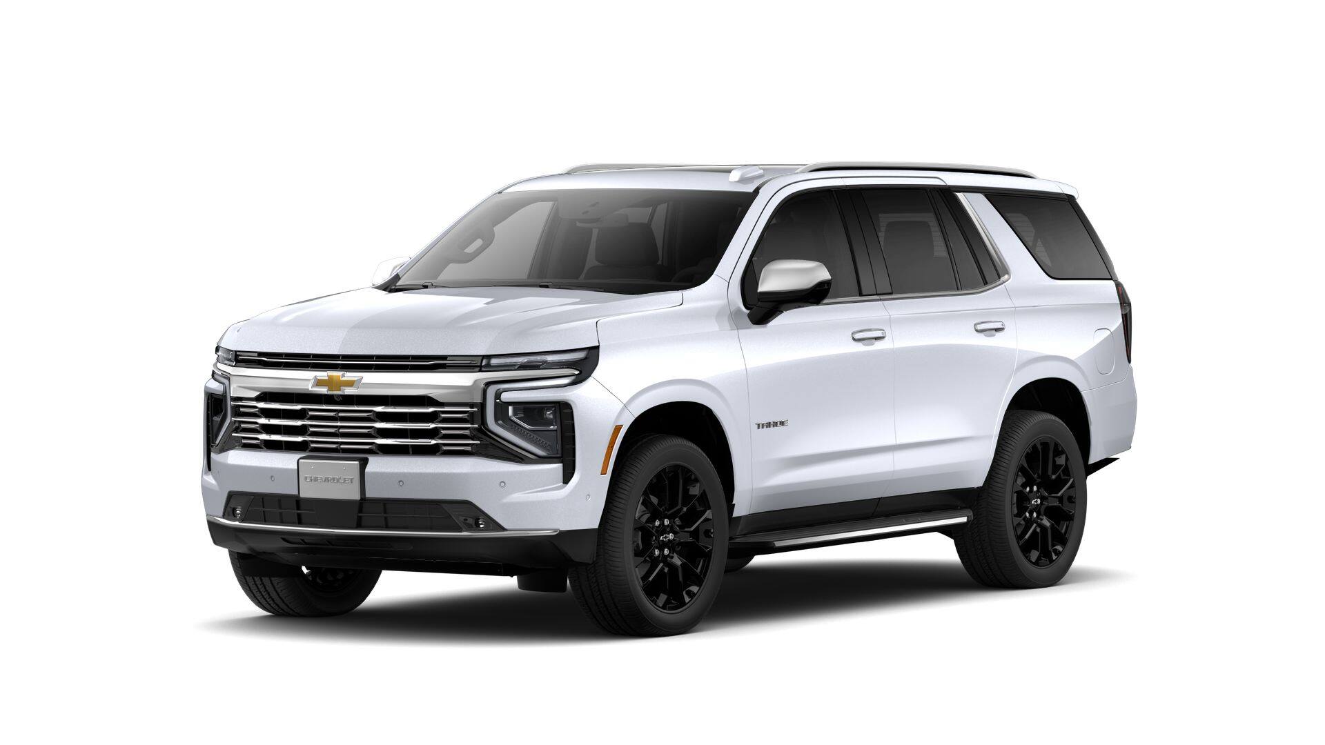 2026 Chevrolet Tahoe Premier in Polar White Tricoat — front three-quarter view